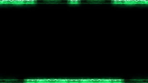 Rectangular horizontal glowing neon shiny green long lines frame with movin.. 스톡 동영상 270315265