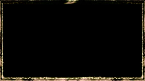 Rectangular horizontal glowing neon shiny light orange long closed frames w.. Stock Footage 270315397