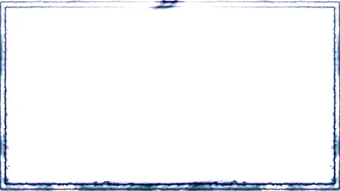 Rectangular horizontal glowing neon shiny dark navy blue long closed frame .. 스톡 동영상 270315401