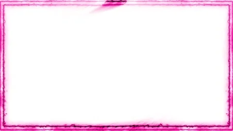 Rectangular horizontal glowing neon shiny dark pink long closed frame with .. Stock Footage 270315406