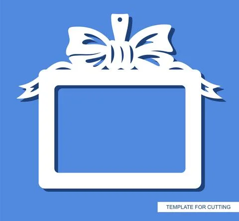 Rectangular horizontal photo frame.  Stock Illustration