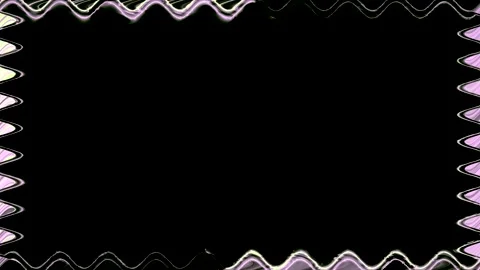 Rectangular horizontal wavy glowing neon shiny light pink gray lines closed.. Stock Footage 270315073