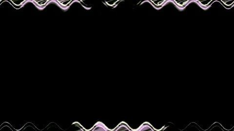 Rectangular horizontal wavy long glowing neon shiny pink gray lines with br.. 動画素材 270315028