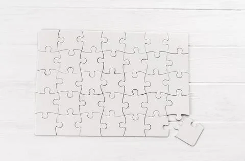 Rectangular jigsaw puzzle Stock Photos