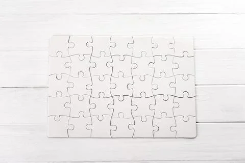 Rectangular jigsaw puzzle Stock Photos