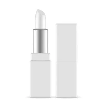 Rectangular Lipstick Mock Up, Isolated on White Background Stock Illustration