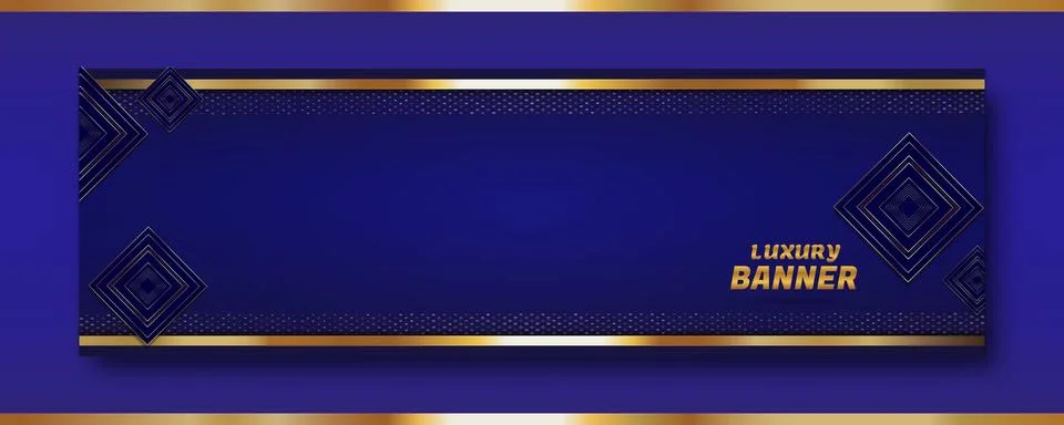 Rectangular luxury banner Stock Illustration