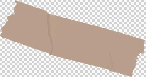 Rectangular masking tape is being shown in flat design on transparent Stock Illustration