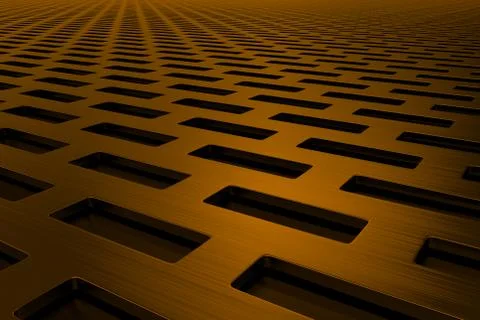 Rectangular metal grate, speaker grille Stock Illustration