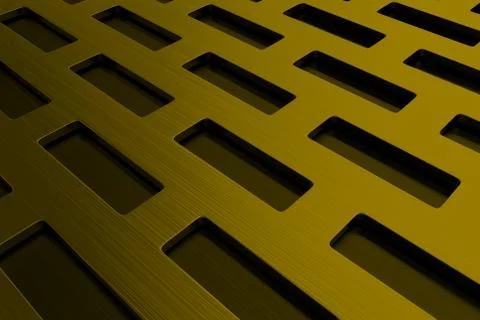 Rectangular metal grate, speaker grille Stock Illustration