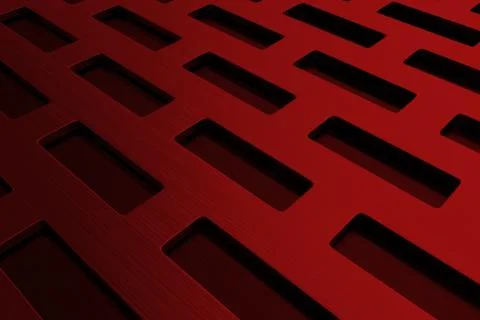 Rectangular metal grate, speaker grille Ilustración de archivo