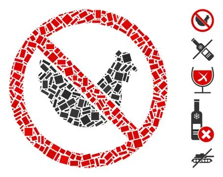 Rectangular Mosaic No Chicken Stock Illustration