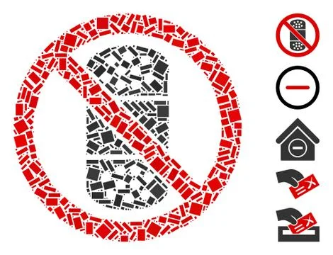 Rectangular Mosaic No Patch Stock Illustration