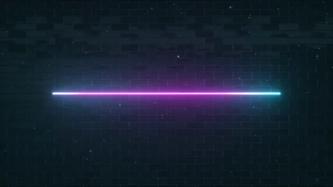 Rectangular neon sparkling luminous shape Stock Footage 108688230