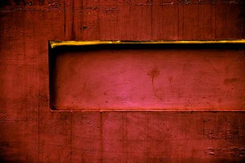 Rectangular niche in a concrete wall, colorful background of a concrete wall  写真素材