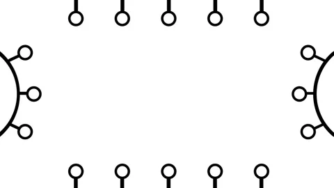 Rectangular Node Frame 動画素材 334289127