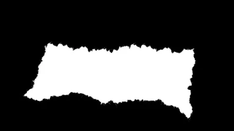 Rectangular Paper Scrap with Large Rough Edges 1 스톡 동영상 332217912