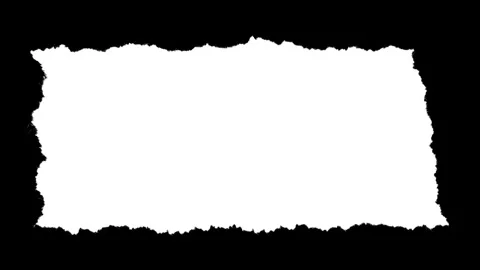 Rectangular Paper Scrap with Medium Rough Edges 2 Video stock 332218047