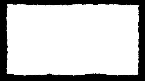 Rectangular Paper Scrap with Tiny Rough Edges 3 Video stock 332218361