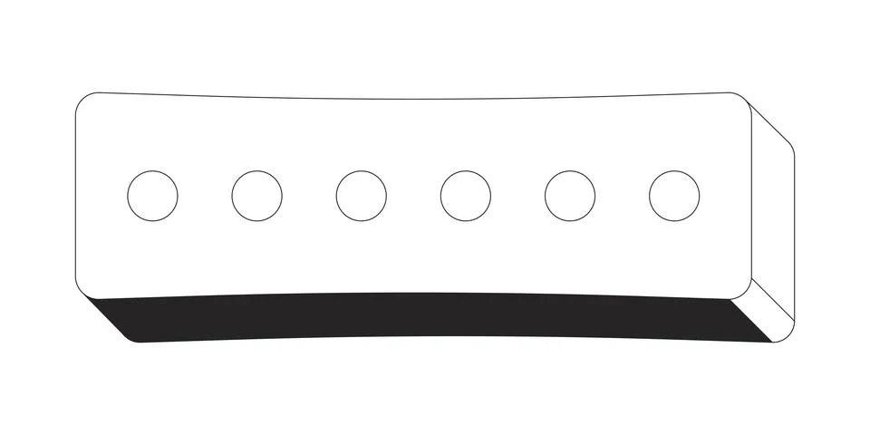 Rectangular password input field with six dots 2D line object Stock Illustration
