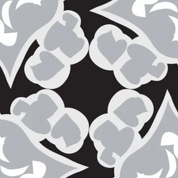 Rectangular Pattern of Gray Shapes Illustrazione stock