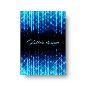 Rectangular pattern with neon light Illustrazione stock