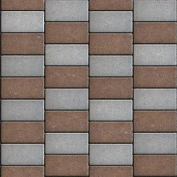 Rectangular Paving Slabs Laid as Chaotically. Seamless Texture. Illustrazione stock