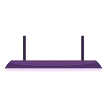 Rectangular pendant lamp purple, for room lighting. Ilustración de archivo
