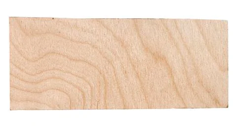 Rectangular piece of birch plywood 스톡 사진