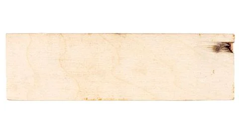 Rectangular piece of birch plywood 스톡 사진