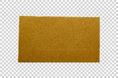 Rectangular piece of brown cardboard with a rough, fibrous texture and visi.. Stock Photos