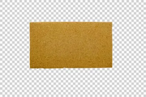 Rectangular piece of brown fiberboard or hardboard with a rough, granular t.. Stock Photos