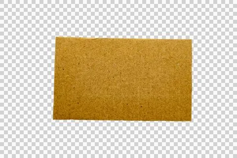 Rectangular piece of brown, textured cardboard with a rough, fibrous. Stock Photos