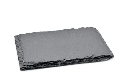 Rectangular piece of slate stone Stock Photos