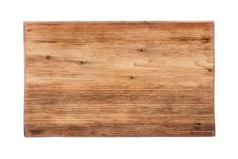 Rectangular piece of wood with a natural texture, pattern. Isolated Stock Photos