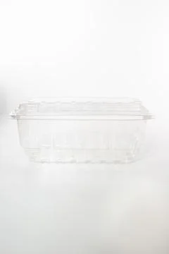 Rectangular plastic container with white backgroundrectangular plastic cont.. Stock Photos