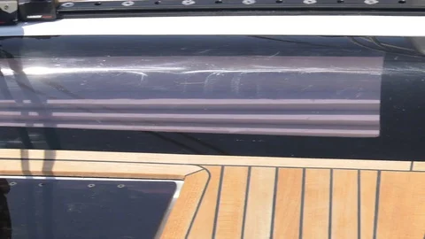 Rectangular porthole on a boat Stock Footage 71832755