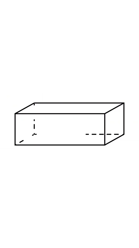 Rectangular Prism Volume Formula Animation Stock Footage 346565225