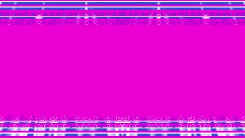 Rectangular, richly decorated neon glowing gold, square frame, horizontal f.. Stock Footage 270315350