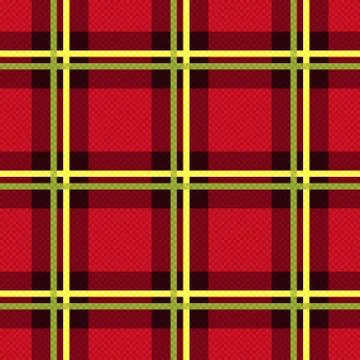 Rectangular seamless fabric pattern mainly in red Illustrazione stock