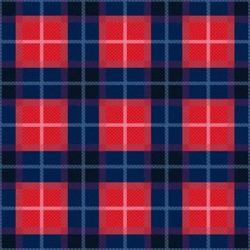 Rectangular seamless pattern in blue and red colors 스톡 일러스트