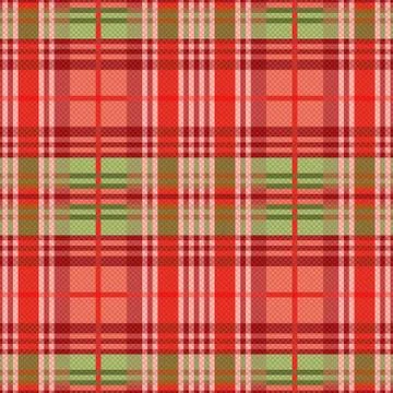 Rectangular seamless pattern mainly in red hues Stock Illustration