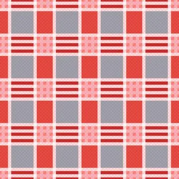 Rectangular seamless pattern in pink an gray trendy hues Illustrazione stock