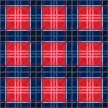 Rectangular seamless pattern in red and blue Stock Illustration