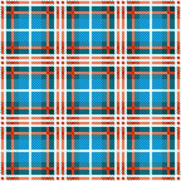 Rectangular seamless vector contrast pattern as a tartan plaid in various lig Illustrazione stock