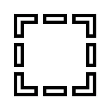Rectangular Selection Tool Icon Stock Illustration