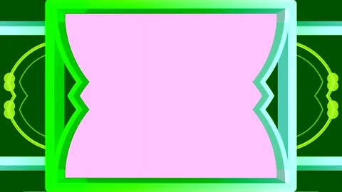 Rectangular, semicircular, whole screen colored, green frame, horizontal on.. Stock Footage 270315479