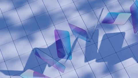 A rectangular shape, featuring four straight sides with opposite sides of equ Stock-Illustration