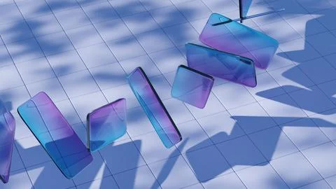 A rectangular shape, featuring four straight sides with opposite sides of equ Stock Illustration