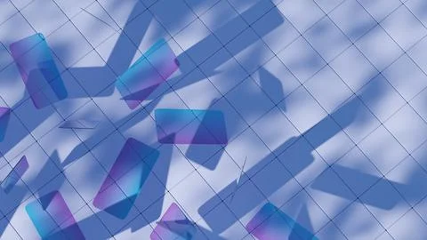 A rectangular shape, featuring four straight sides with opposite sides of equ Illustrazione stock